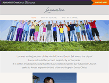 Tablet Screenshot of launceston.adventist.org.au