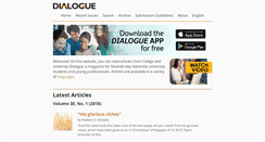 Desktop Screenshot of dialogue.adventist.org