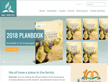 Tablet Screenshot of family.adventist.org