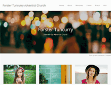 Tablet Screenshot of forster.adventist.org.au