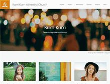 Tablet Screenshot of kurrikurri.adventist.org.au