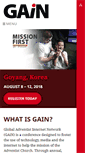 Mobile Screenshot of gain.adventist.org