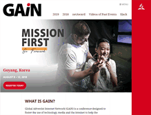 Tablet Screenshot of gain.adventist.org