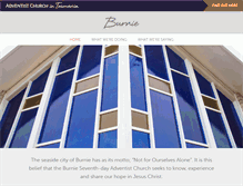 Tablet Screenshot of burnie.adventist.org.au