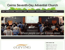 Tablet Screenshot of cairns.adventist.org.au