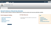 Tablet Screenshot of gc.adventist.org